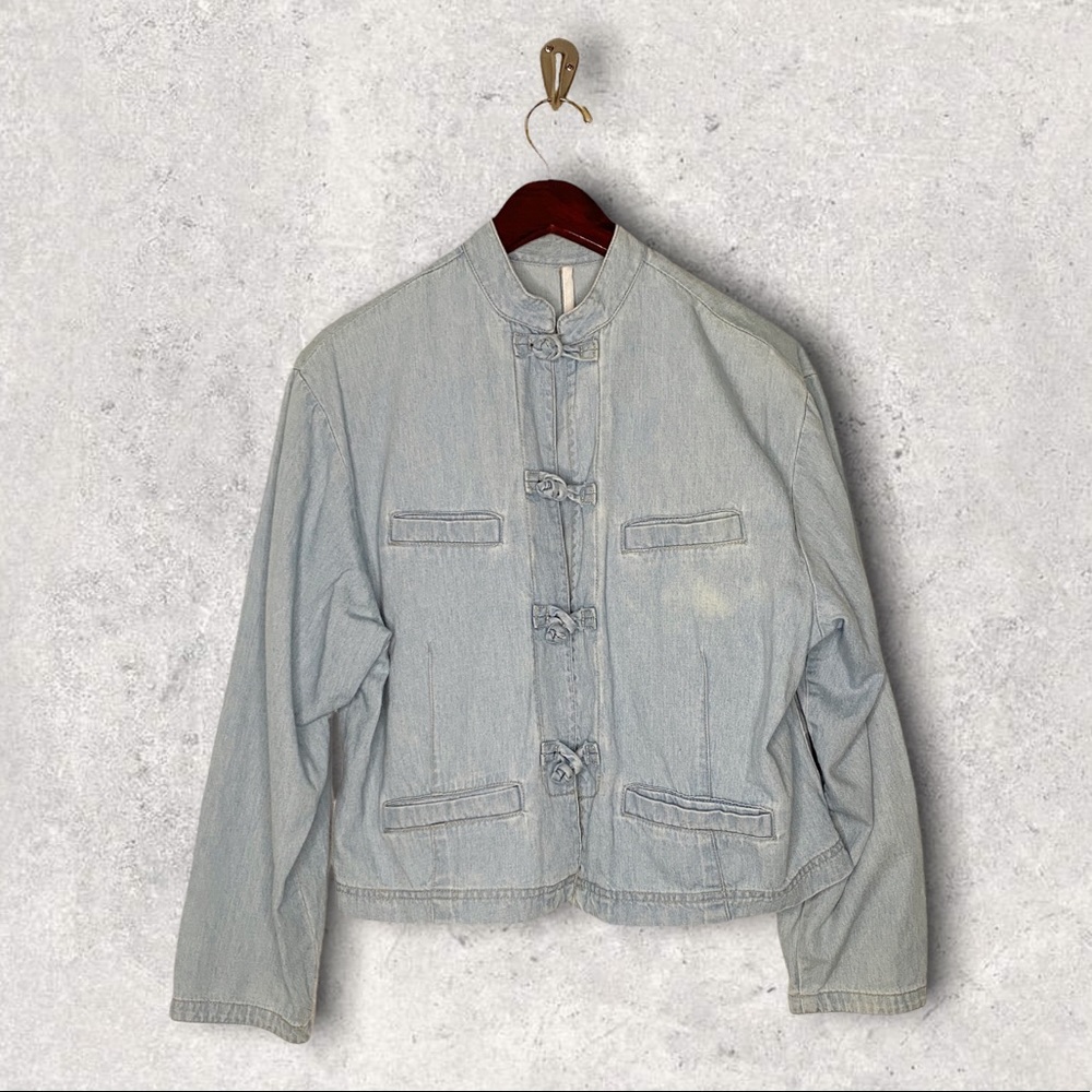 NEIMAN MARCUS CHAMBRAY JACKET SIZE MEDIUM - Picture 12 of 12